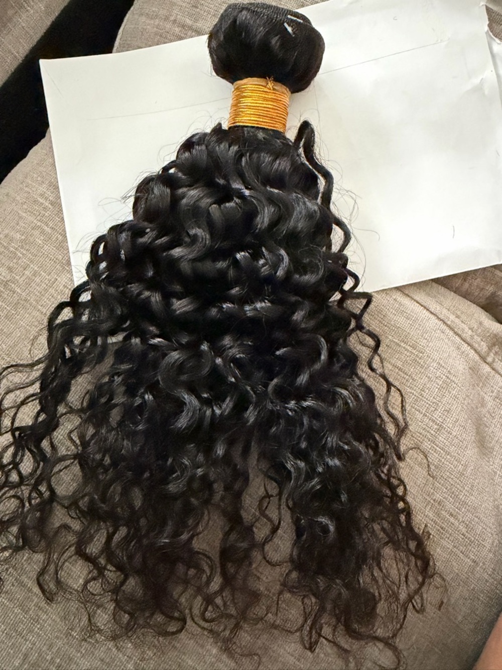 Natural Black curly Human Hair Weft Bundle